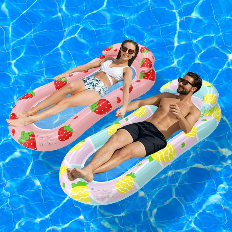 

Новинка 2026: Надувной плот-шезлонг «Ананас» с сеткой, утолщенный, мультяшный, одноместный, складной, из сетчатой ткани, для летних водных развлечений