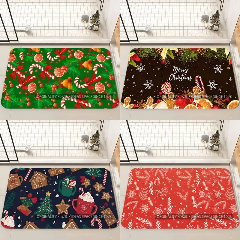 

Christmas Candy Pattern Mat Living Room Decoration Home Sofa Non-Slip Carpet Study Bedroom Tatami Children'S Soft Floor Mat