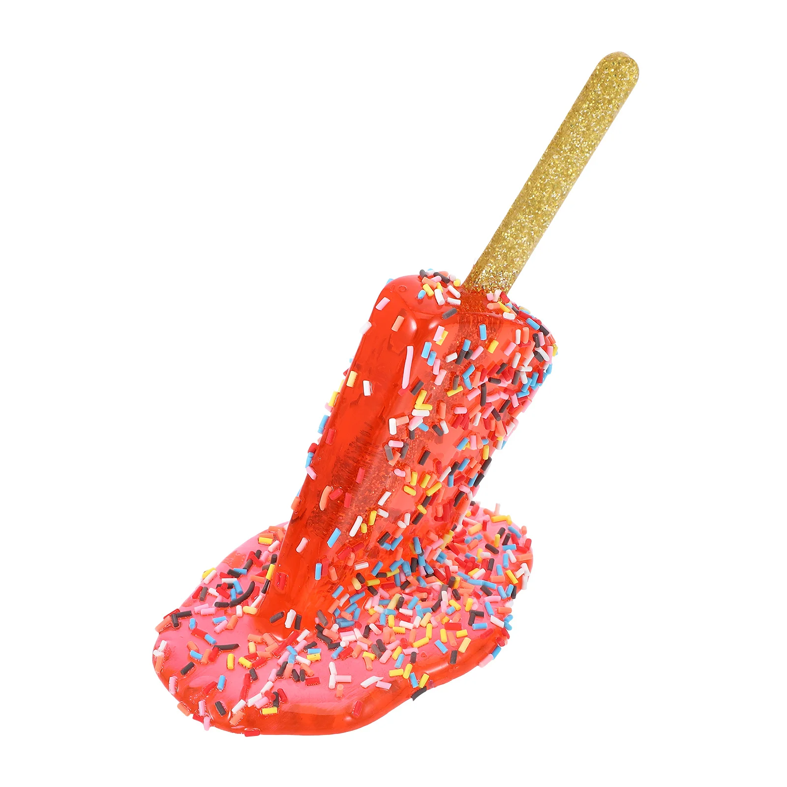 

Melted Cream Ice Cream Decor Decor Realistic Resin Craft Fake Popsicle Home Ornaments Photo Props Modeling Items