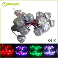 200pcs 30mm 3led 5050 RGB Led Point Waterproof IP68 Diameter Led Pixel Module Full Color Transparent /Milky Cover For Decoration