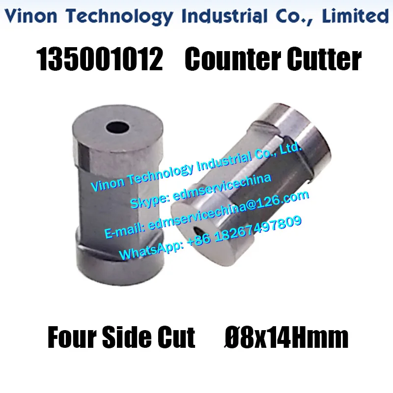 

Counter Cutter Four Side Cut 135001012 Size: Ø8xØ2.0x14Hmm for ROBOFIL 230,330 Ch armilles edm wear parts Cutter Knife