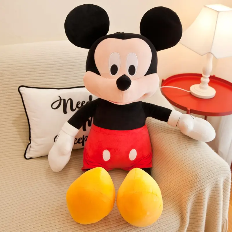 Pin de peluche de dibujos animados Winnie The Pooh Mickey Minnie Tigger Piggy muñeco de peluche corto juguete regalo de vacaciones para niños