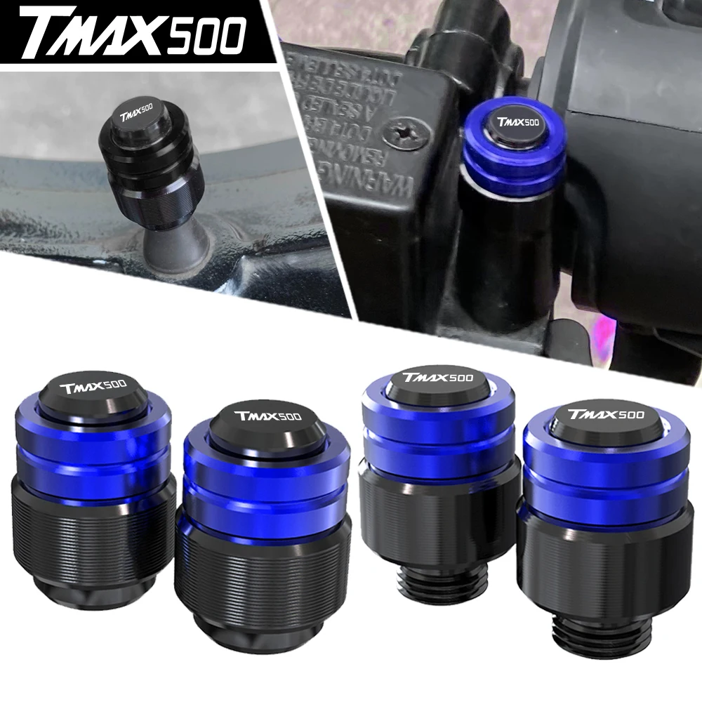 

FOR YAMAHA TMAX500 T-MAX 500 Tmax 500 2001-2023 2022 Motorcycle Rearview Mirror Plug Hole Screw Cap & Tire Valve Stem Caps Cover