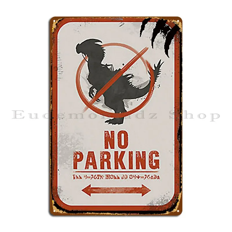 Guild Wars 2 No Mount Parking Premium Metal Sign Living Room Create Garage Decoration Party Club Designs Tin Sign Poster