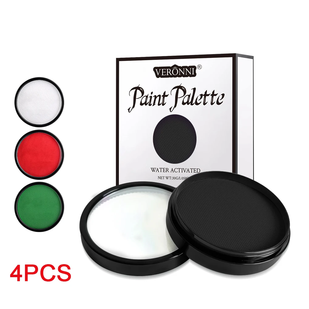 طلاء للوجه والجسم 30 جرام، رسم وجه منشط بالماء وطلاء الجسم لعروض المسرح والشاشة، ومكياج الهالوين