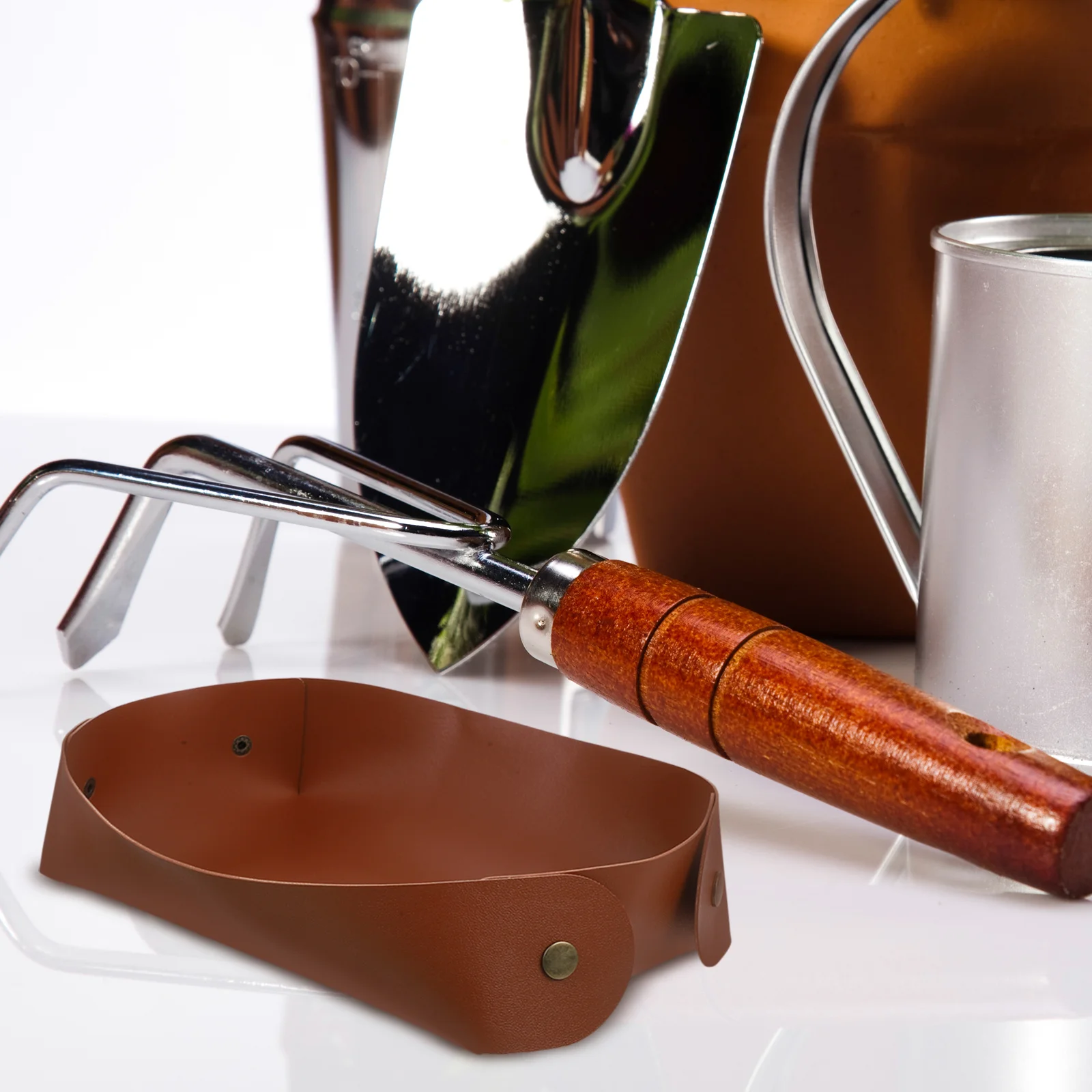 

Gardening Tool Storage Box PU Waterproof Wear Resistant Large Capacity for Outdoor Indoor Plants Organization