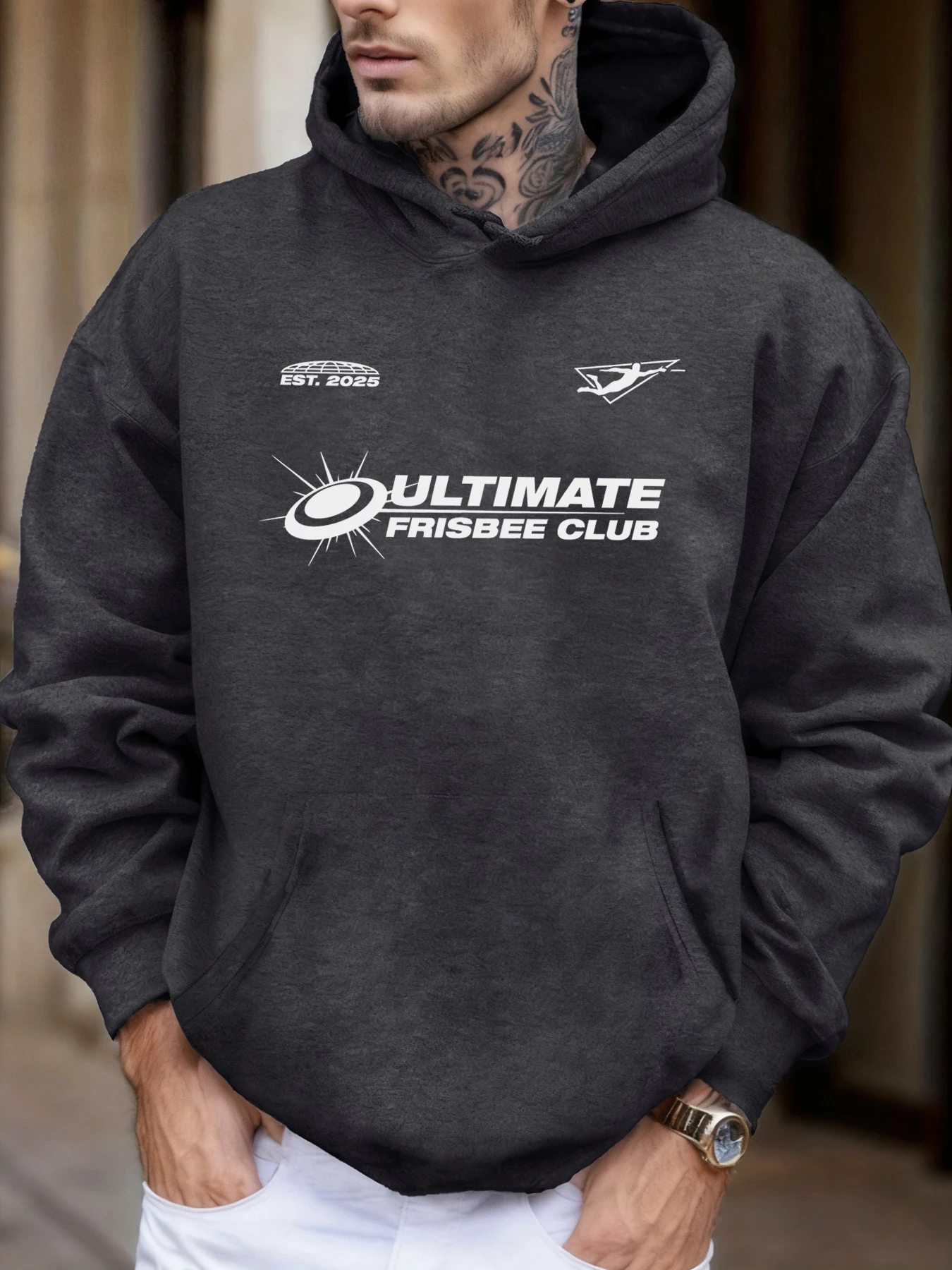 

Ultimate Frisbee Club Prints унисекс осенняя флисовая модная толстовка с капюшоном уличная повседневная уличная одежда толстовки с карманами для бега для мужчин