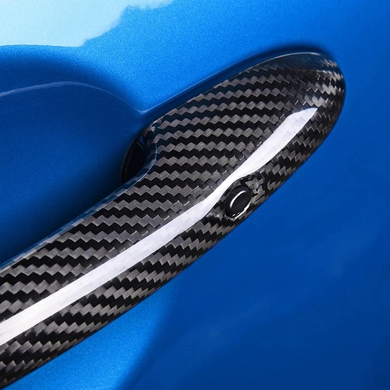 Carbon Fiber Car Door Handle Cover Trim For MINI COOPER F54 F55 F56 F57 F60 CLUBMAN COUNTRYMAN Exterior Sticker Accessories