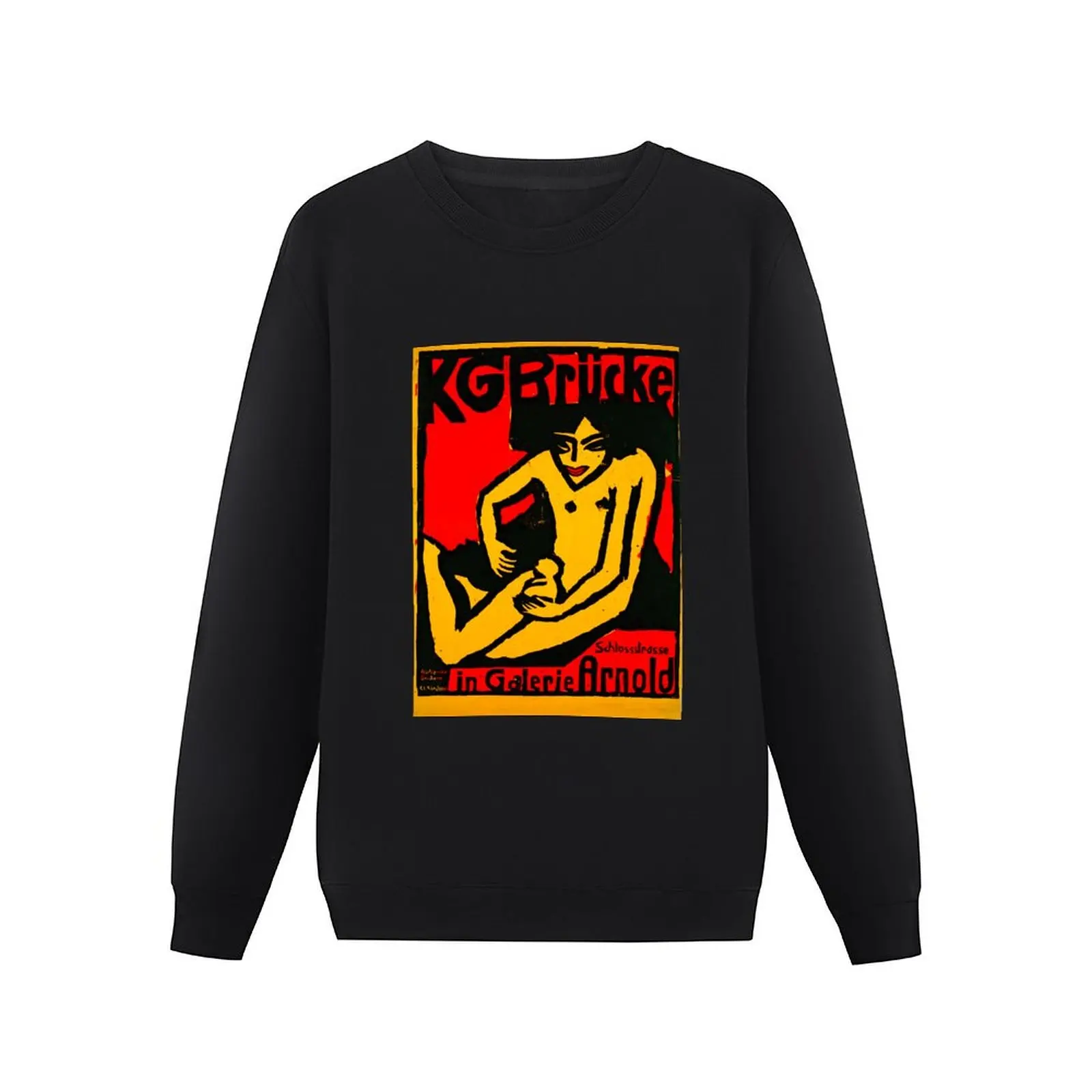 HD ERNST LUDWIG KIRCHNER - Die Brücke 1910 Pullover Hoodie korean style clothes men clothes hooded sweatshirt for men