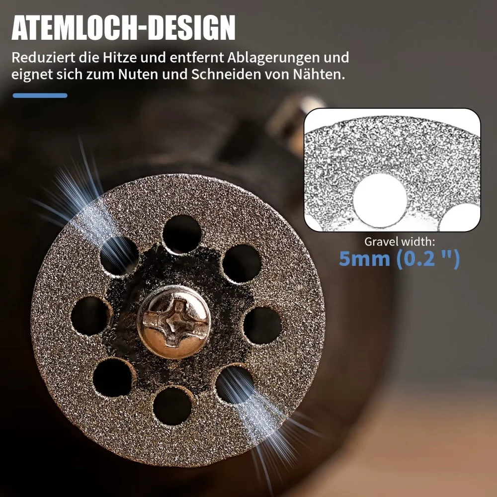 Hot 12Pcs/set 22mm Hss Cutting Disc for Metal Cutting Abrasive Rotary Tool Electric Grinder Parts Rotary Tool cutting blade Set gallery 3