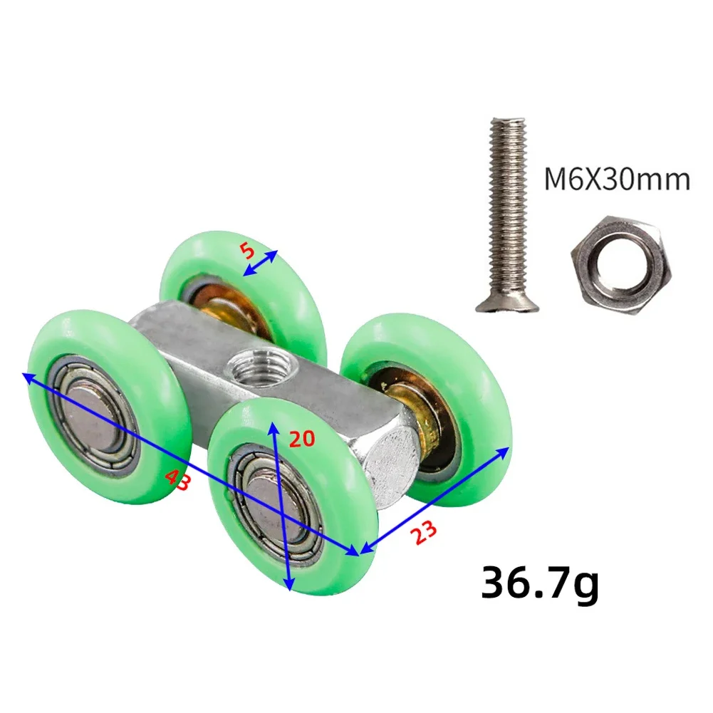 عجلة باب الدش سهلة التركيب، عجلة غرفة الاستحمام الفضية، تصميم سهل الاستخدام، ميزات قابلة للتعديل #1