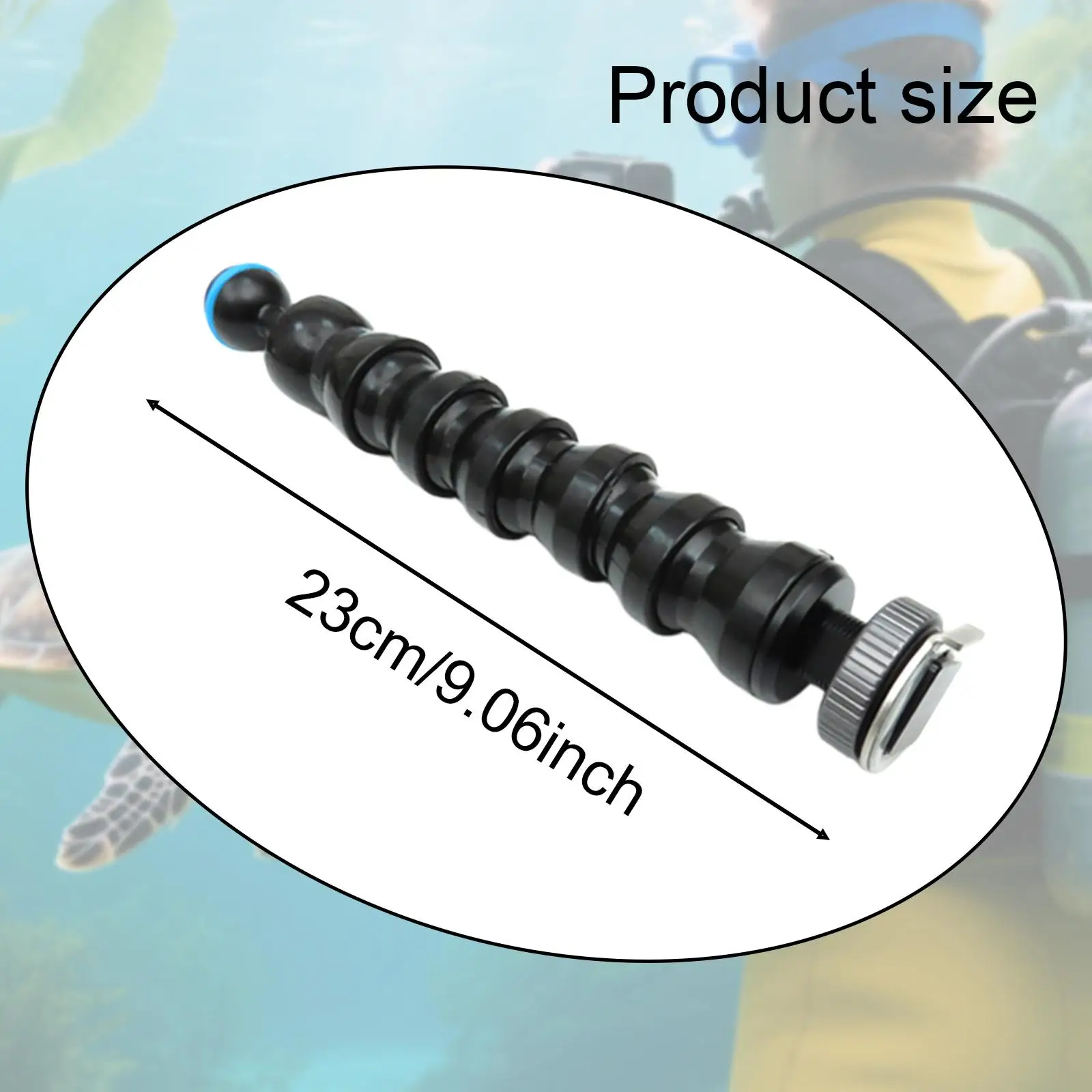 Underwater Camera Light Arm for Snorkeling for Strobe/Video Light for Action Camera Cage Dive Rig Diving Photography Flexible