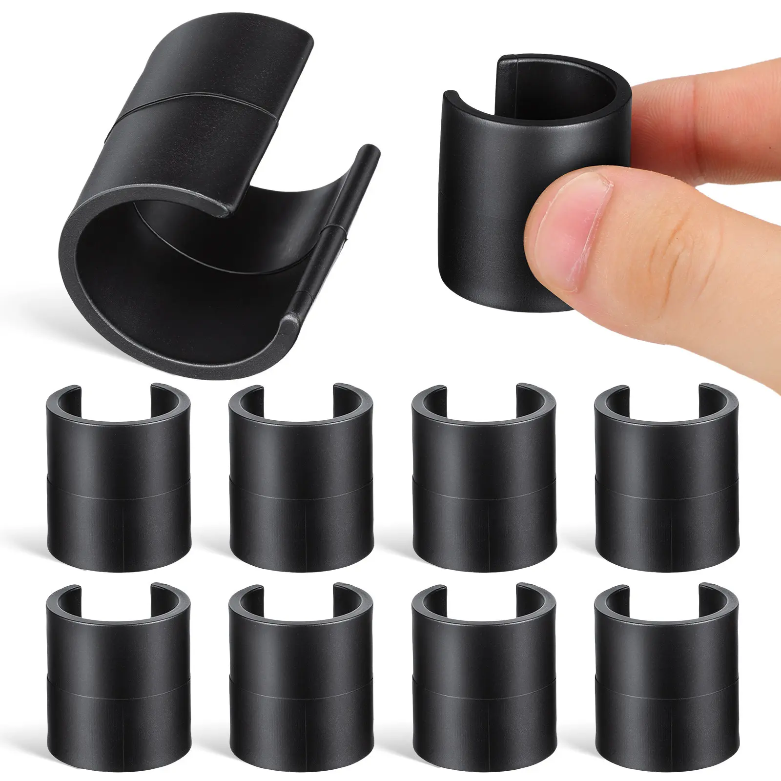 10Pcs Corner Flag Buckles Plastic Soccer Training Equipment Flagpole Clips Safe Stable Football Practice Clips