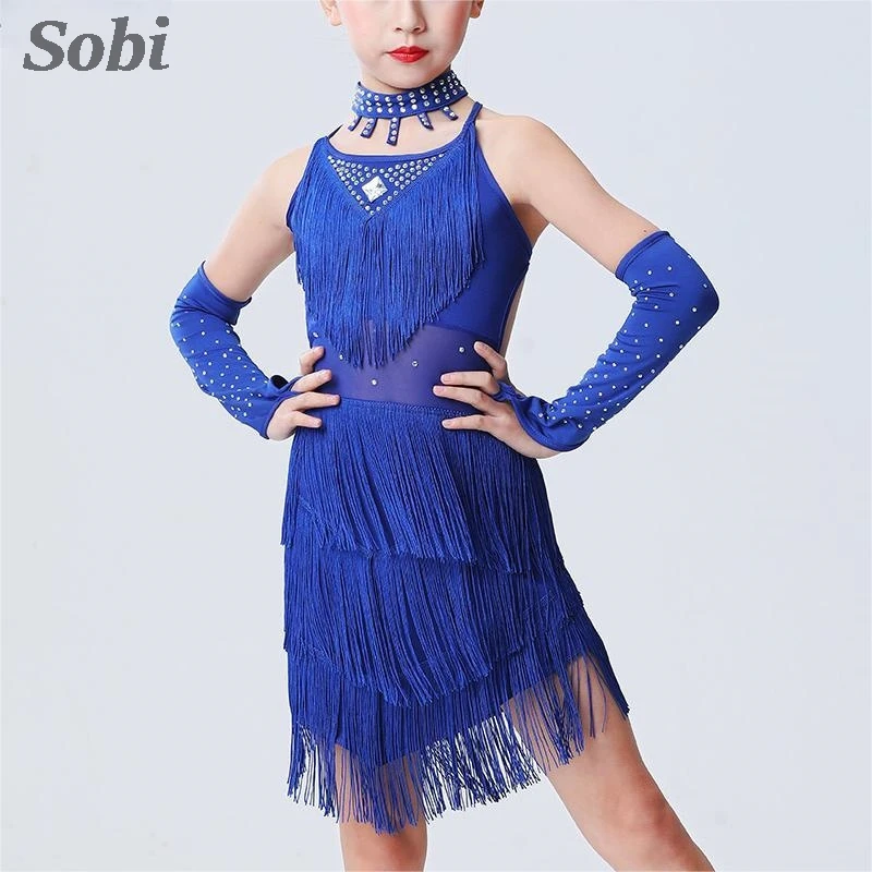 Jupe Danse Latine Femme Longue Strass Asymétrique - Jupe Contemporaine Moderne Scintillante