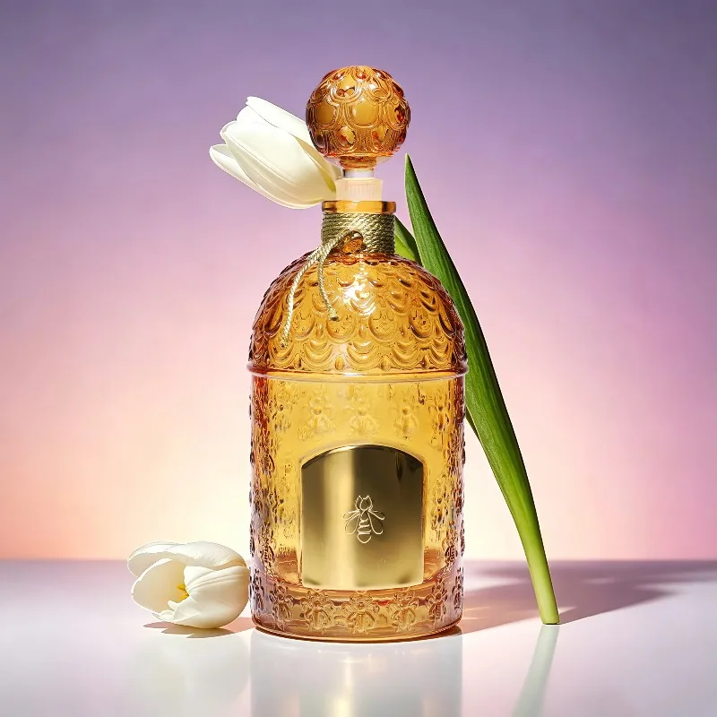 Glass Perfume Bottle Clear Honeycomb Embossed 250ml 500ml 1000ml Refillable Decorative Thick Bottom for Home Aroma Ornament Gift