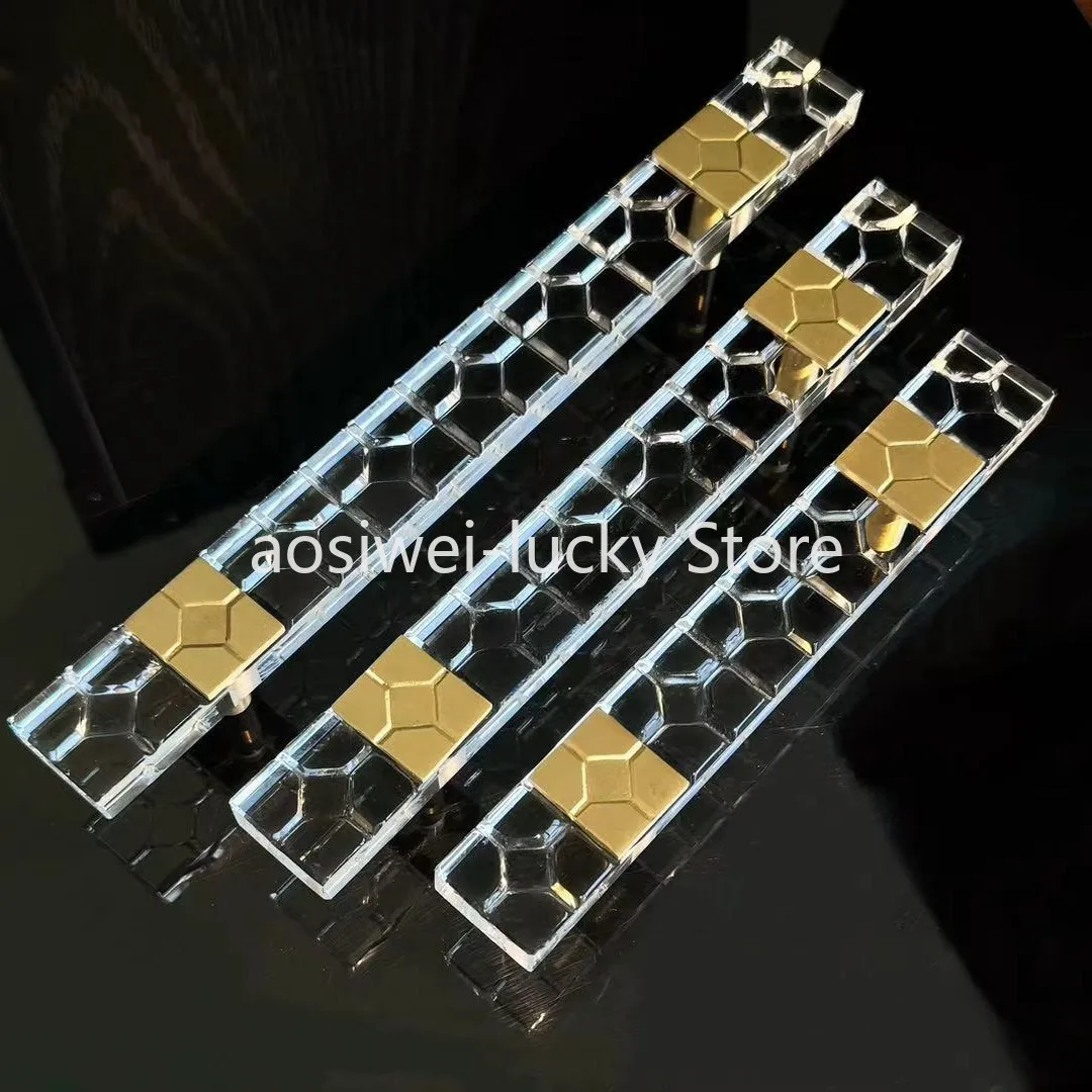 

Кристалл + латунь, дверные ручки шкафа, современные европейские легкие роскошные ручки для дверей шкафа, ящика шкафа