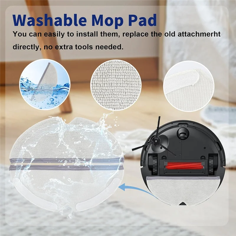 

Hot Selling Accessories Kit For Roborock Q7 Max+ Robot Vacuum Replacement Parts Main Side Brush Filter Mop Bags