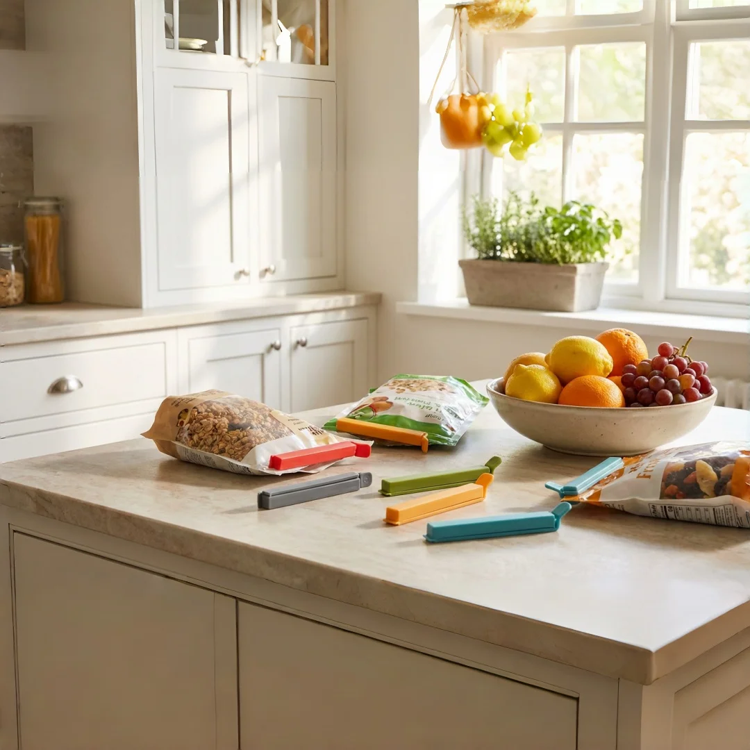 5pcs Multicolor Food Clips - Food Bag Sealing Clips Kitchen Leak-Proof Freshness Home Snack Moisture-Proof Essential Tool