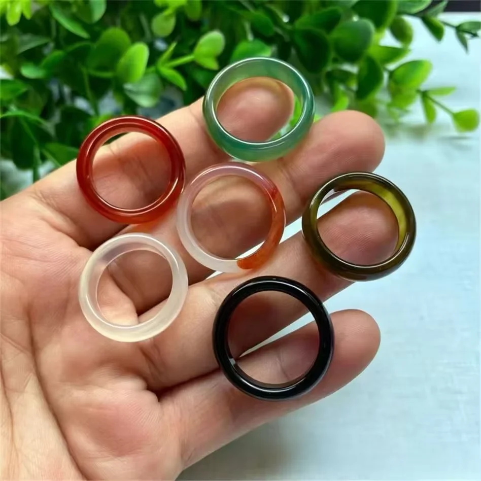 Multicolor Closed Ring Unisex Gift Simple for Everyday Wear Delicate Ring Jewelry yoga and meditation Natural Healing