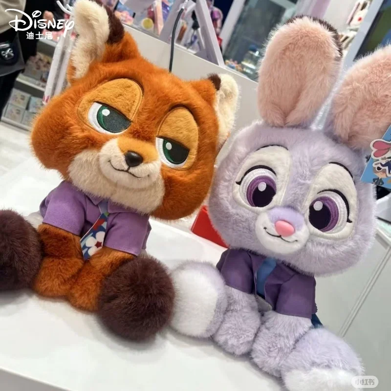 

New Disney Anime Plush Toy Zootopia 2 Judy Hopps Nick Wilde Cute Sitting Rabbit Officer Fox Handsome Couple Doll New Year'S Gift