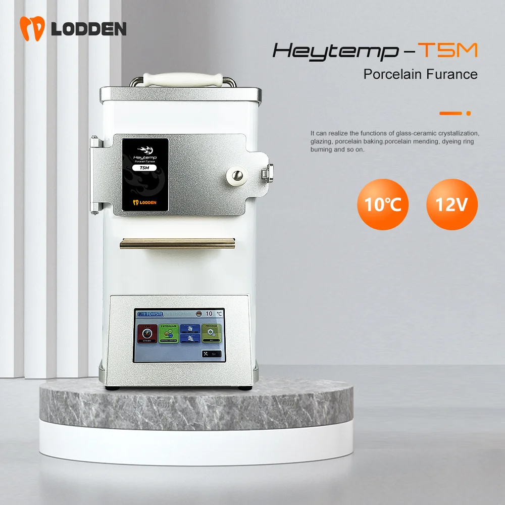 Heytemp-T5M SUPER 8 IN 1 Porcelain Furnace Dental Lab Equipment Ceramic Oven Portable Mini Porcelain Furnace Porcelain Furnace