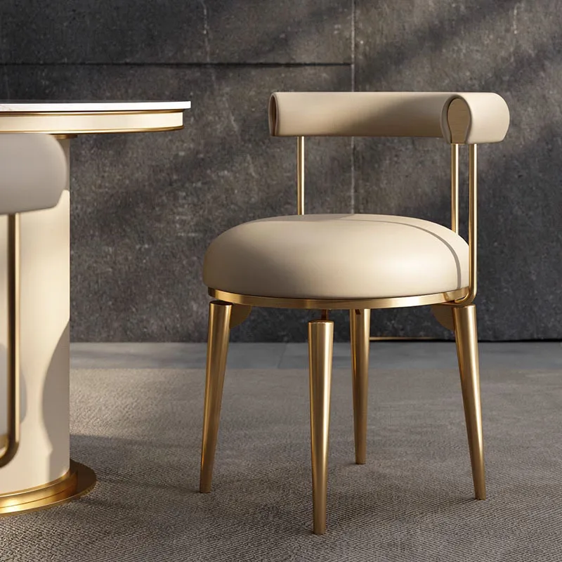 

Gold Luxury Dining Chair Restaurant Upholstered Italian Designer Dining Chair Lounge Design Sillas Para Comedores Furniture Home