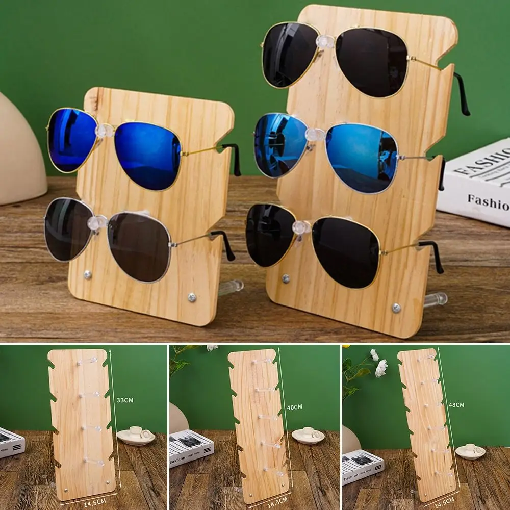 

Multi-layer Holder Storage Solid Wood Stand Glasses Frame Tray Eyeglasses Organizer Shelf Sunglass Display Rack