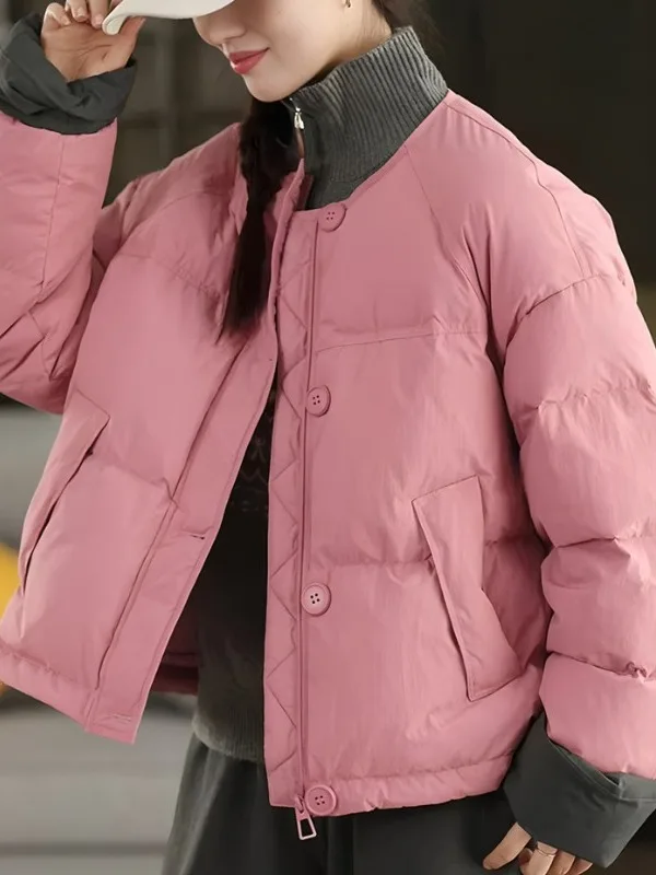 

Женская хлопковая майка Thiened Faion Commute Sle, свободная посадка, теплая, цветная, зимняя верхняя одежда Blo Fat Sister