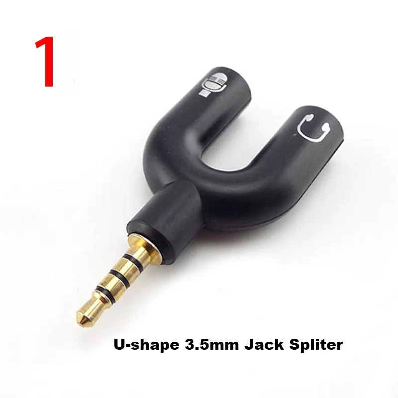 RCA Connector 3.5mm Spliter Plug To 2 RCA Jack Male To Female 3.5 To AV Audio 2 In 1 Stereo Headset Dual Headphone Audio Adapter
