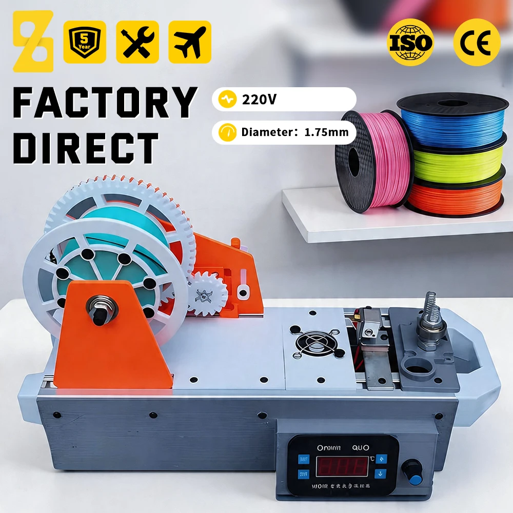 3D Printing Filament Extruder Machine Desktop Plastic Bottle Filament Maker 3D Printing Consumables Making Machine Extruder