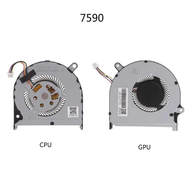 

Laptop CPU CPU Cooling Fan for Inspirions 7590 Radiator Notebook Cooler Fans (4-wire) 4-pin Connector Dropship