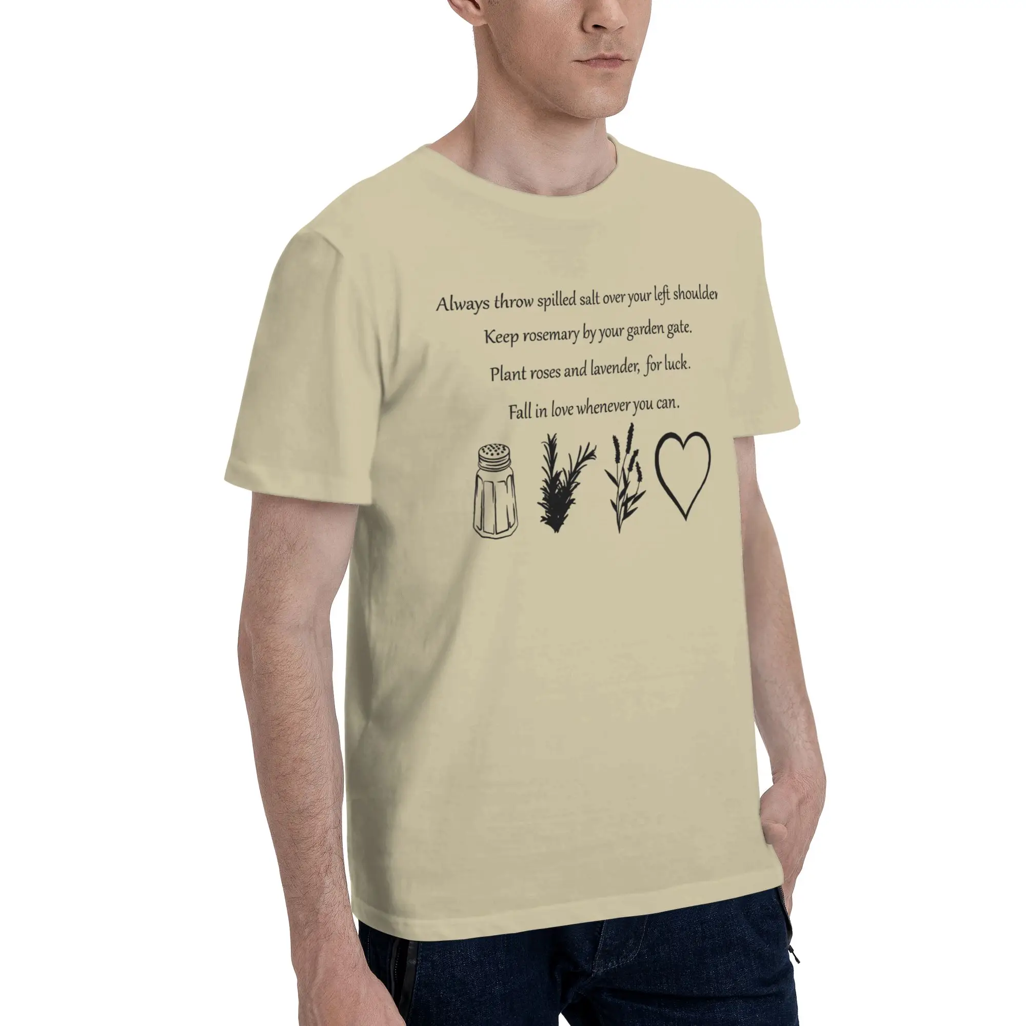 Mens Womens Practical Magic Witchcraft Folk Magic Superstition Garden Witch Love Spell Shirt 100% Cotton Printed T-Shirt