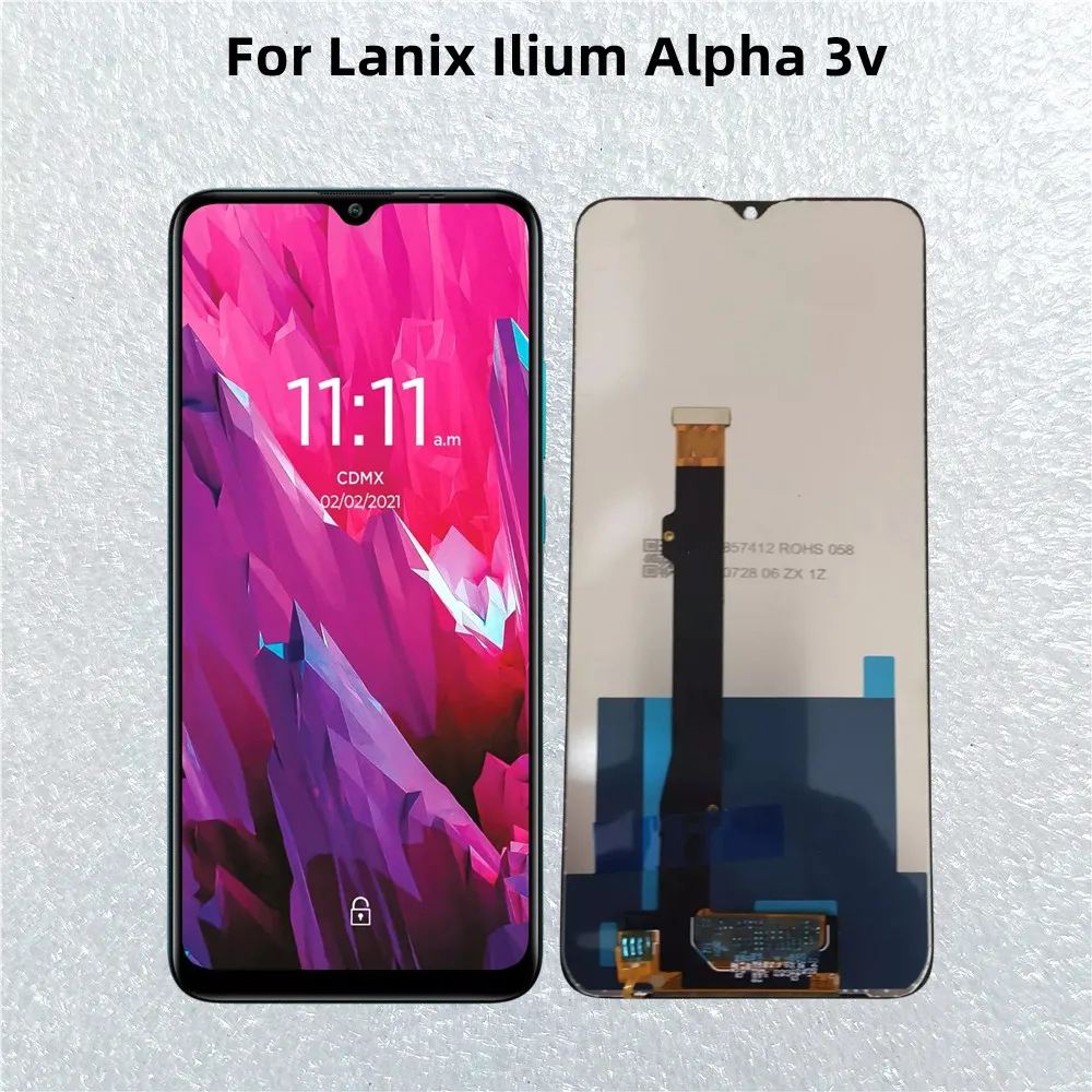 Pop para LANIX Ilium Alpha 3V LCD y Digitalizador de pantalla táctil LANIX Alpha 3V módulo de pantalla accesorios montaje reemplazo