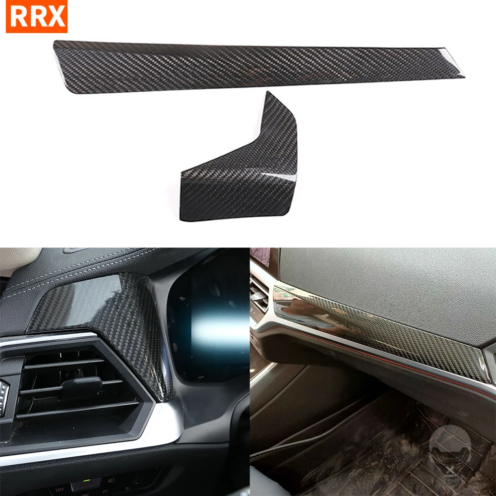 

For BMW 3 Series G20/G28 2020 2021 Central Control Instrument Panel Real Carbon Fiber Cover Trim Car Interior Refit Parts LHD