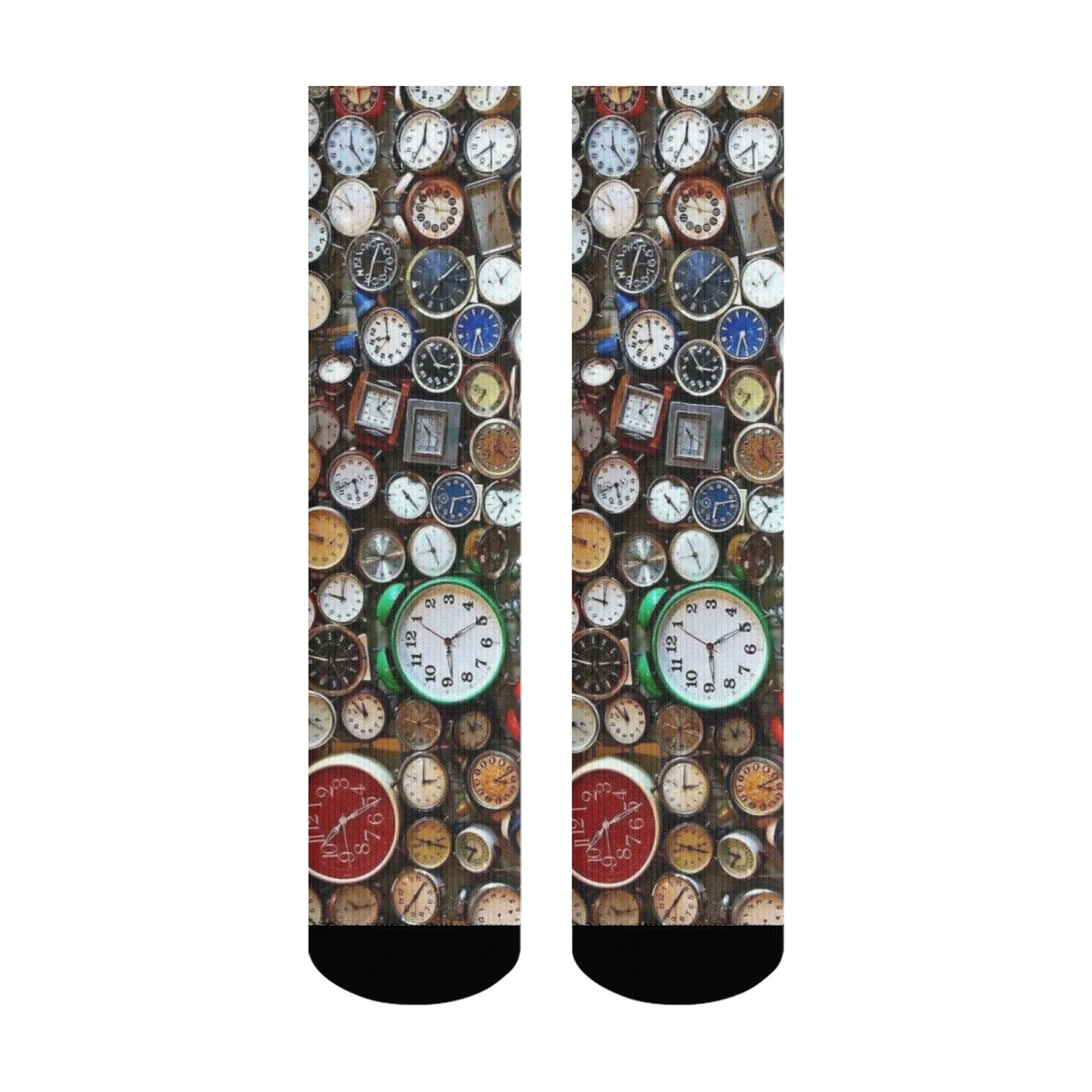 Time element Novelty Men's Socks Retro Style Casual Fashion Socks Comfortable Warm Non-slip Sports Socks Hip Hop Party Gift