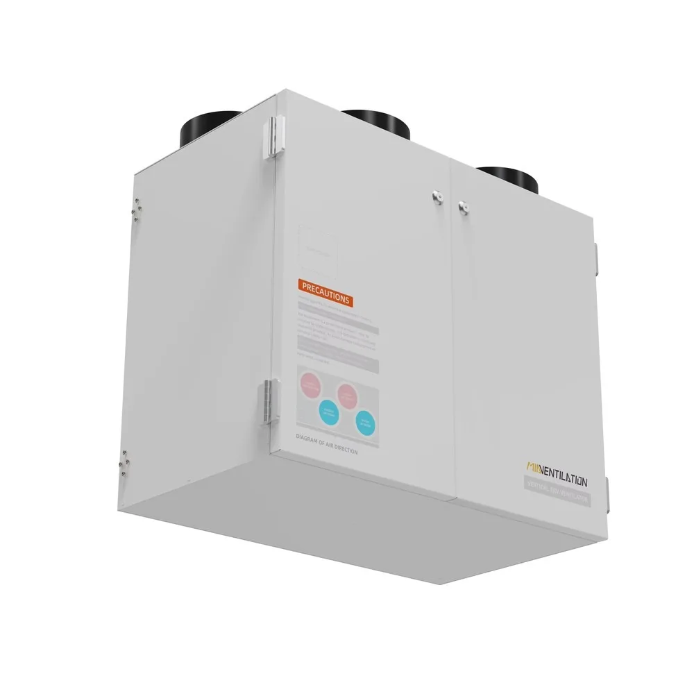 350 M3/h High Wind Pressure Purification Flexible ERV Easy Installation For Hotel Hospital Kitchen Park Basement Living