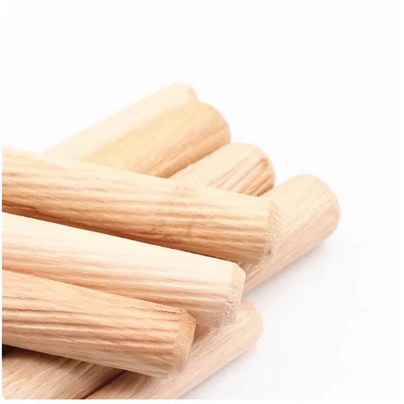 Set M6 M8 M10 * Lmm Pin Dowel Kayu Batang Dowel Kerajinan Laci Kabinet Bergalur Bulat untuk Pemasangan Furnitur Pekerjaan Kayu
