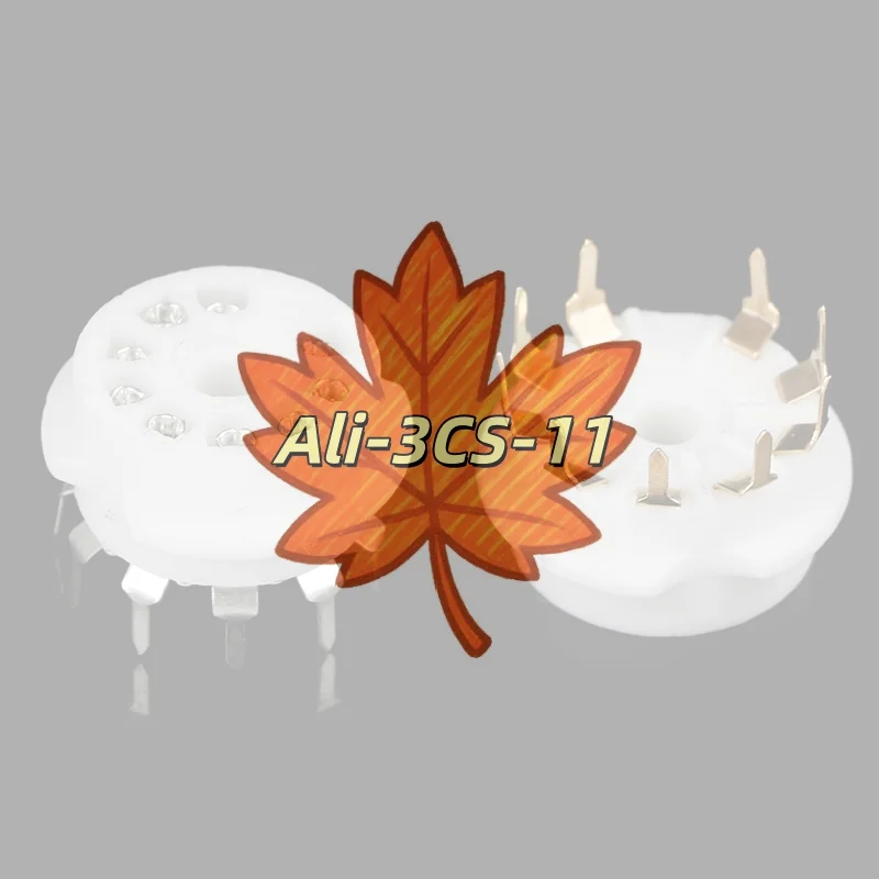 مقبس أنبوب سيراميك 9 دبابيس مطلي بالذهب - قاعدة صمام تثبيت PCB لأنابيب مكنسة كهربائية 12AX7/12AU7/ECC83، ترقية صوت عالية الدقة #1