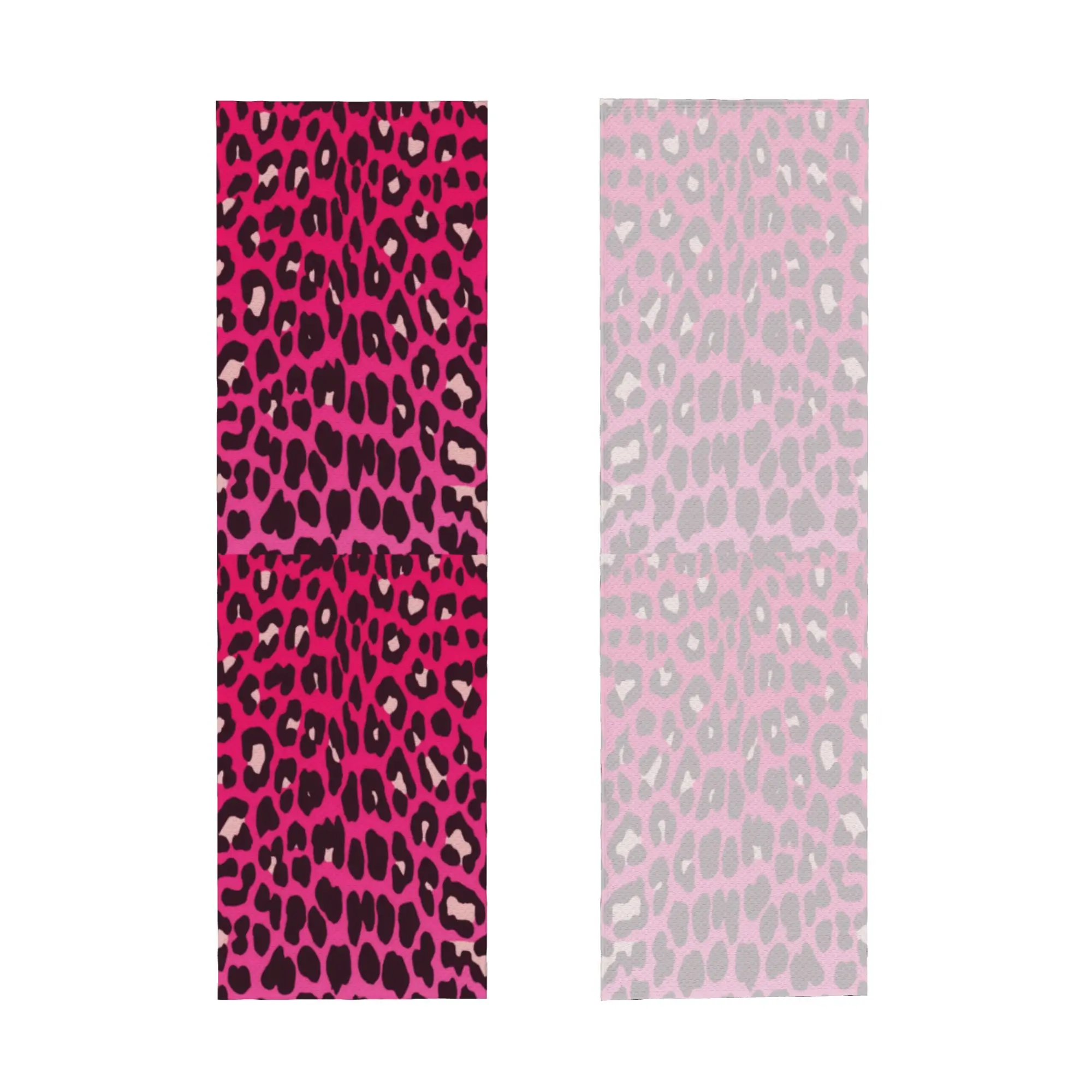 Pink Leopard Print Cold Exercise Towel Face Towel Quick Drying  Pool Breathable Cold Towel
