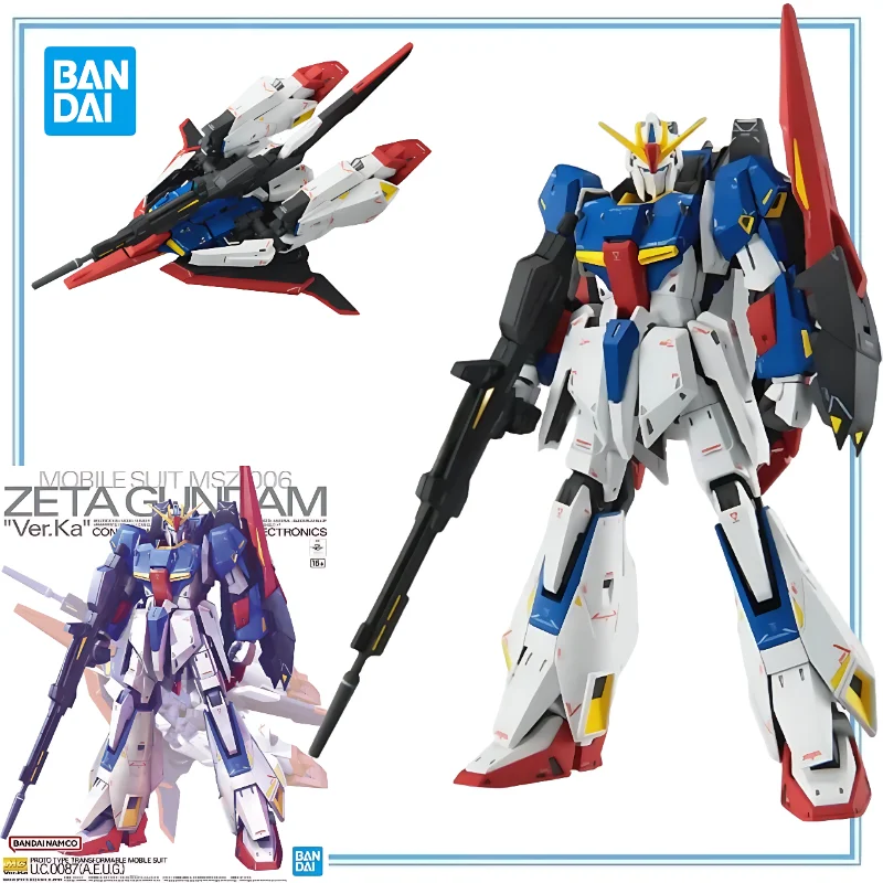 

BANDAI Original in Stock MSZ-006 ZETA GUNDAM "Ver.Ka" MG Assemble Model Kit Anime Cartoon Garage Kit Model Decoration Gifts Toys