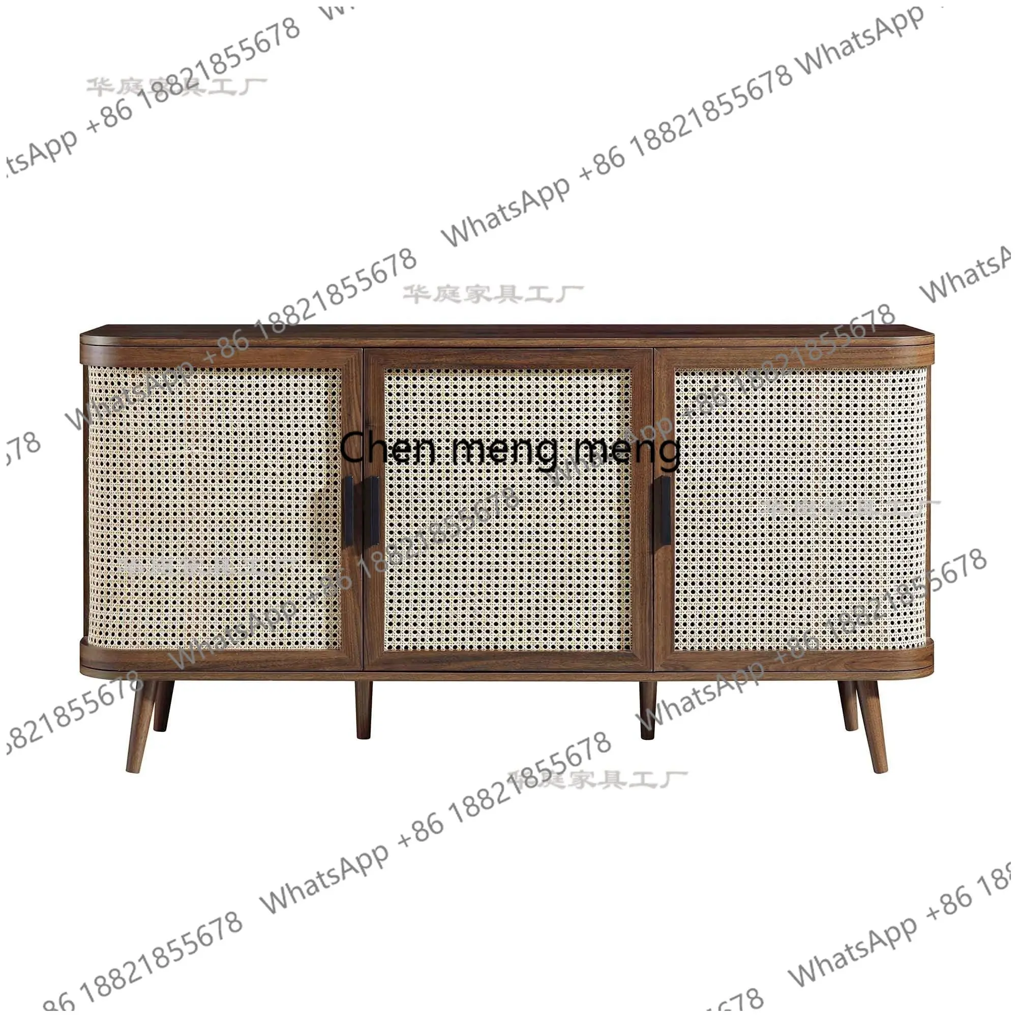 

American style, retro solid wood dining side, French antique style, foyer, living room locker furniture