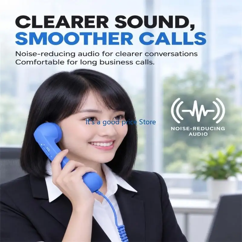  USB C Telephone Handset with Side Sound Adjustment for Voice Calls
