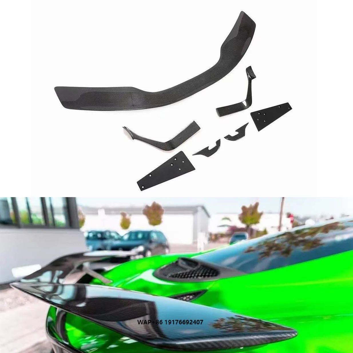 

High Quality Novitec Style Spoiler Rear Wing Perfect Fit for McLaren 540C 570S 570 Upgrade Bumper Kits for McLaren Auto Parts