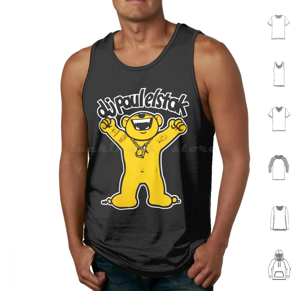 Paul Elstak Forze Camisetas sin mangas de algodón con estampado Early Gabber Oldschool Millennium Paul Elstak Hardcore Thunderdome