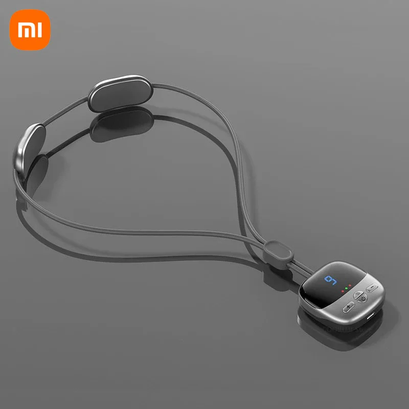 Xiaomi Mijia Slimme Hangende Nekbeschermer Cervicale Wervelkolom Massageapparaat Draagbare Mini Puls Cervicale Massage Warm Kompres Heet