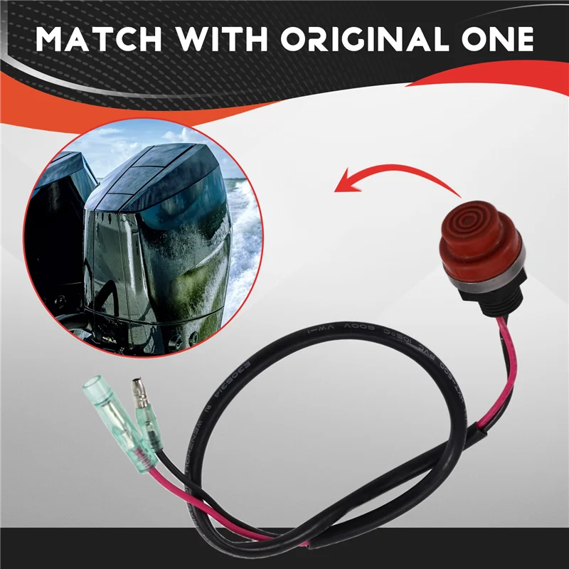 【Preisabfall! !】Für Mercury Marine Engine Parts-87-853820A02 Startknopf, passend für Modelle von 8 PS bis 30 PS