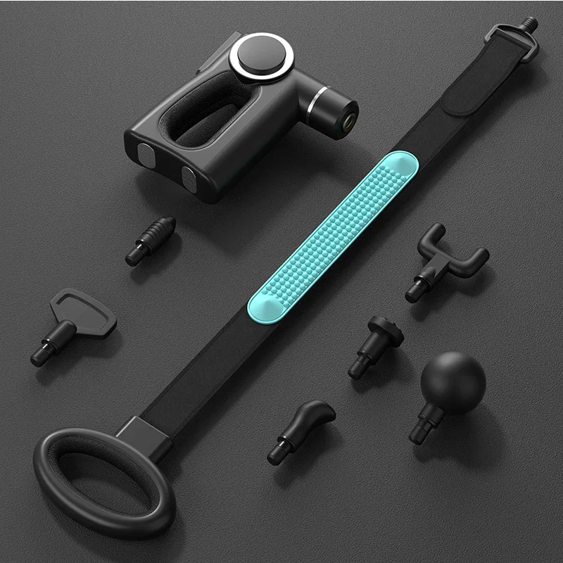 2024 Hot Selling Multifunctional Long-handle Massage Remission Deep Tissue 12 Speeds Percussion Body Massager With Belt fast shi