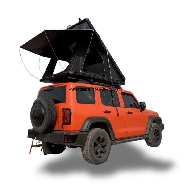 SY Factory Price Lightweight Hard-Shell Roof Top Tent for Cars Double Layer One Bedroom Four-season Waterproof Quick Automatic