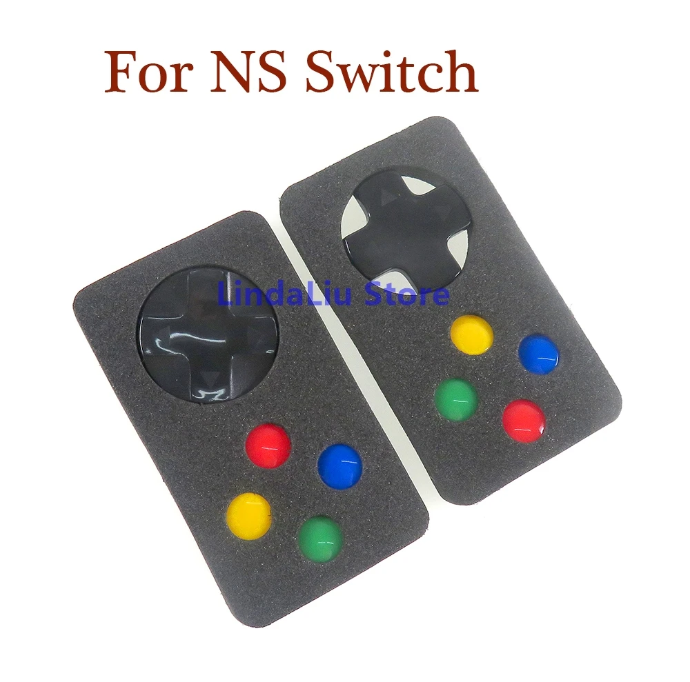 

20sets D-pad Move Cross Direction Button ABXY Key Sticker Joystick Thumb Stick Grip Cap Cover For Nintend Switch Skin Case