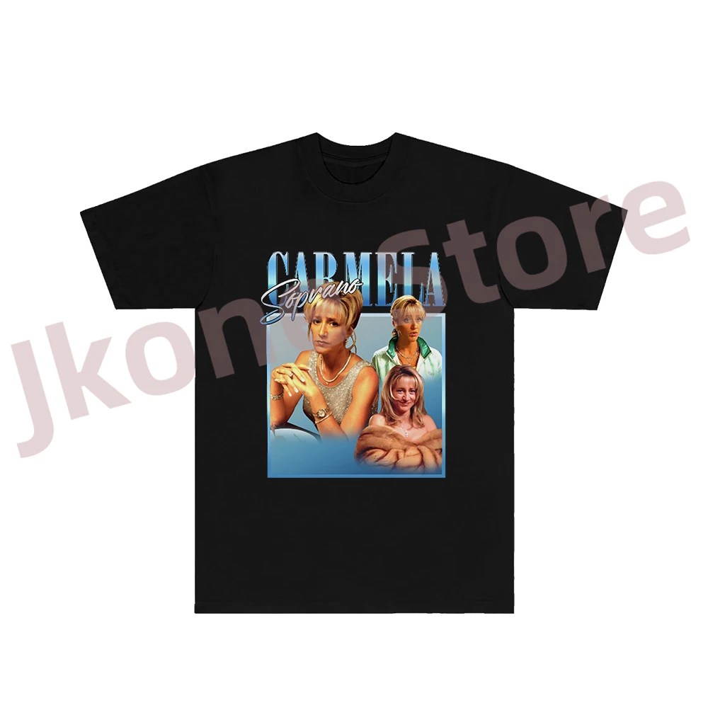 

Carmela сопрано винтажные футболки новый логотип Merch летние женские мужские модные повседневные футболки с коротким рукавом
